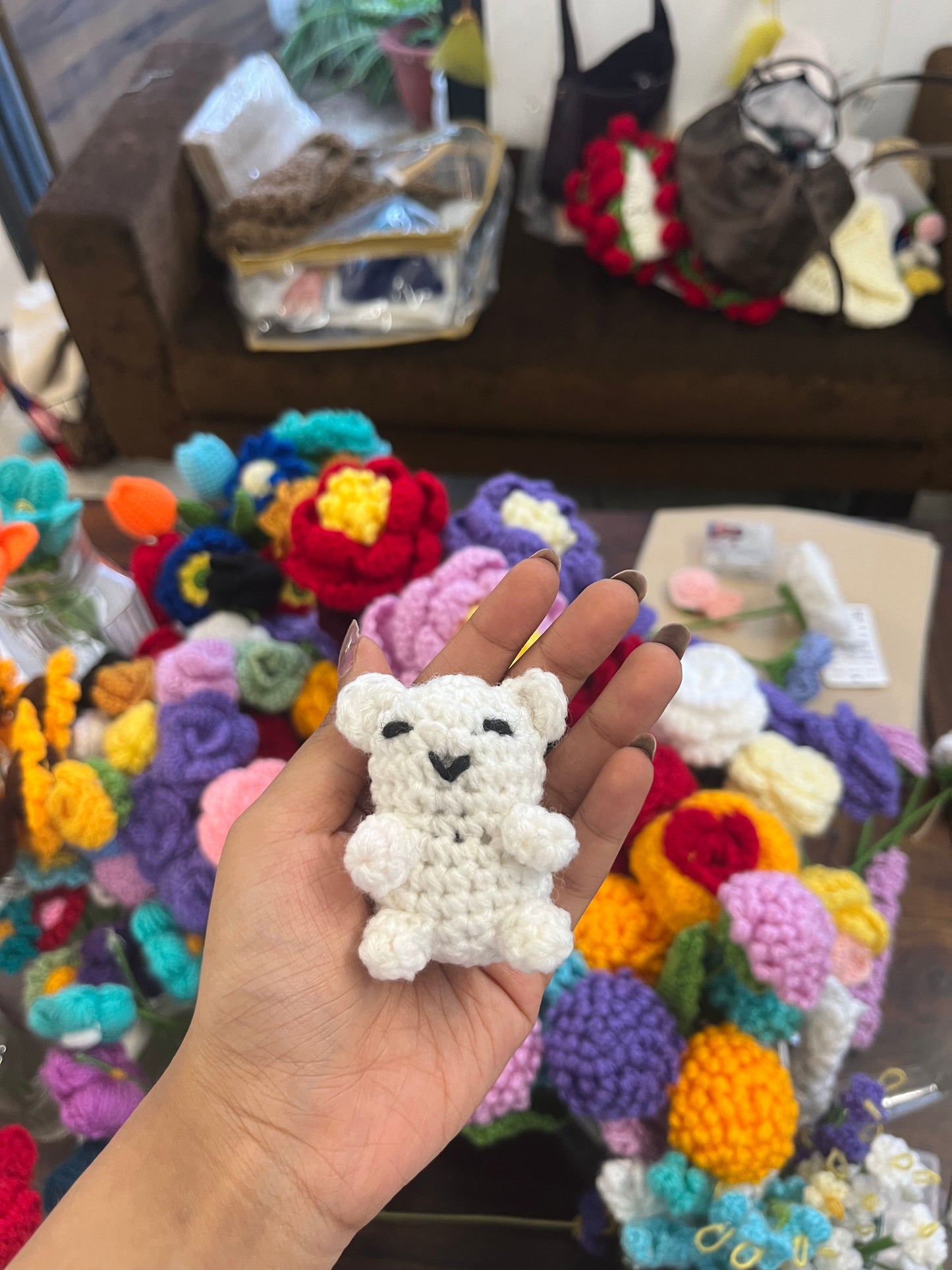Mini white teddy
