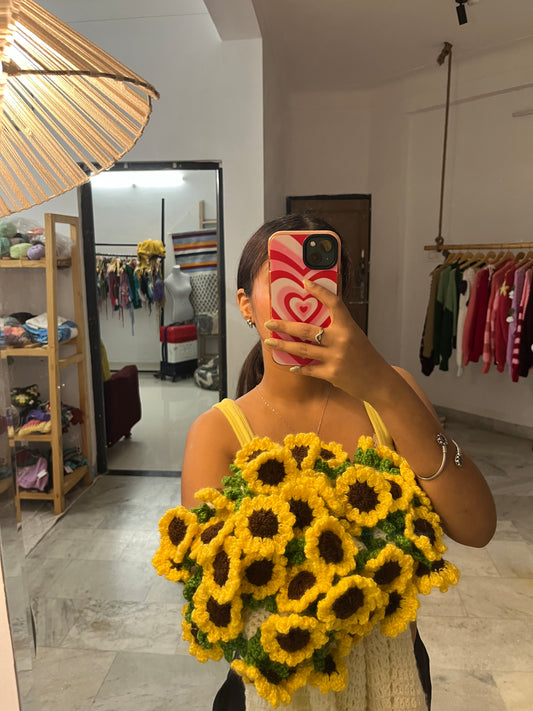 Sunflower bouquet blanket 🌻