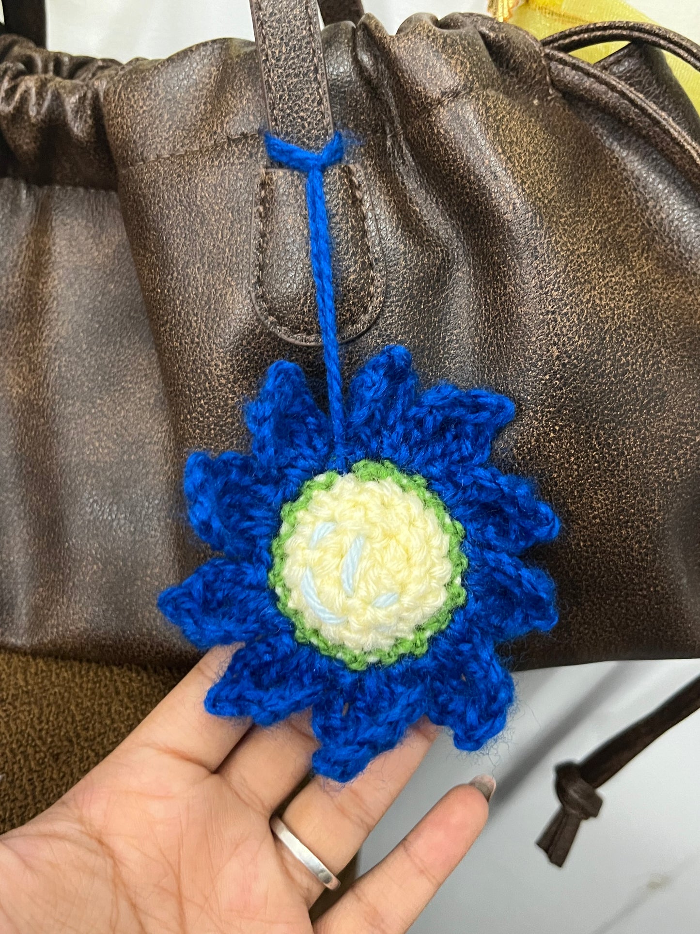 Van Gogh Sunflower Bagcharm