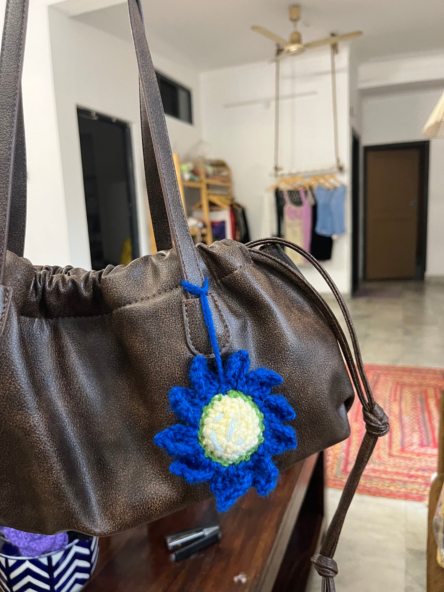Van Gogh Sunflower Bagcharm