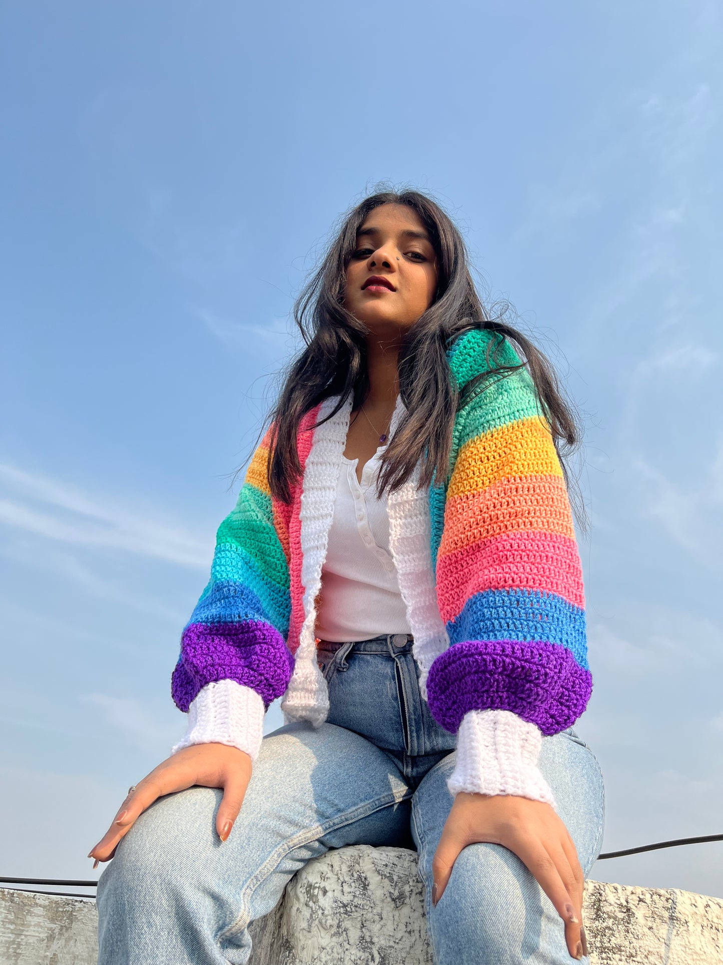 Rainbow cardigan